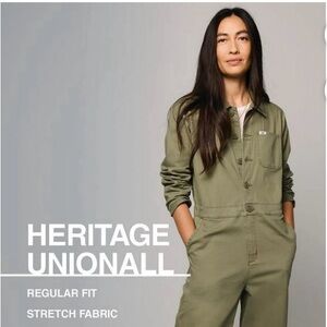 Lee Khaki Green Utility Jumpsuit
